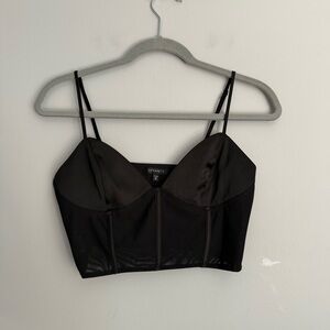 Dynamite Black Corset Top